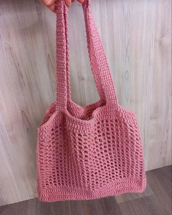 Rose crocheted bag