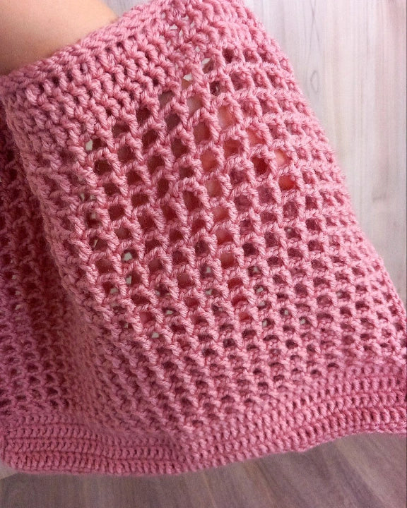 Rose crocheted bag